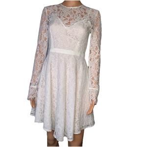NWT DO+BE Eternal White Lace Dress Small Long Sleeve Bride Reception Rehearsal